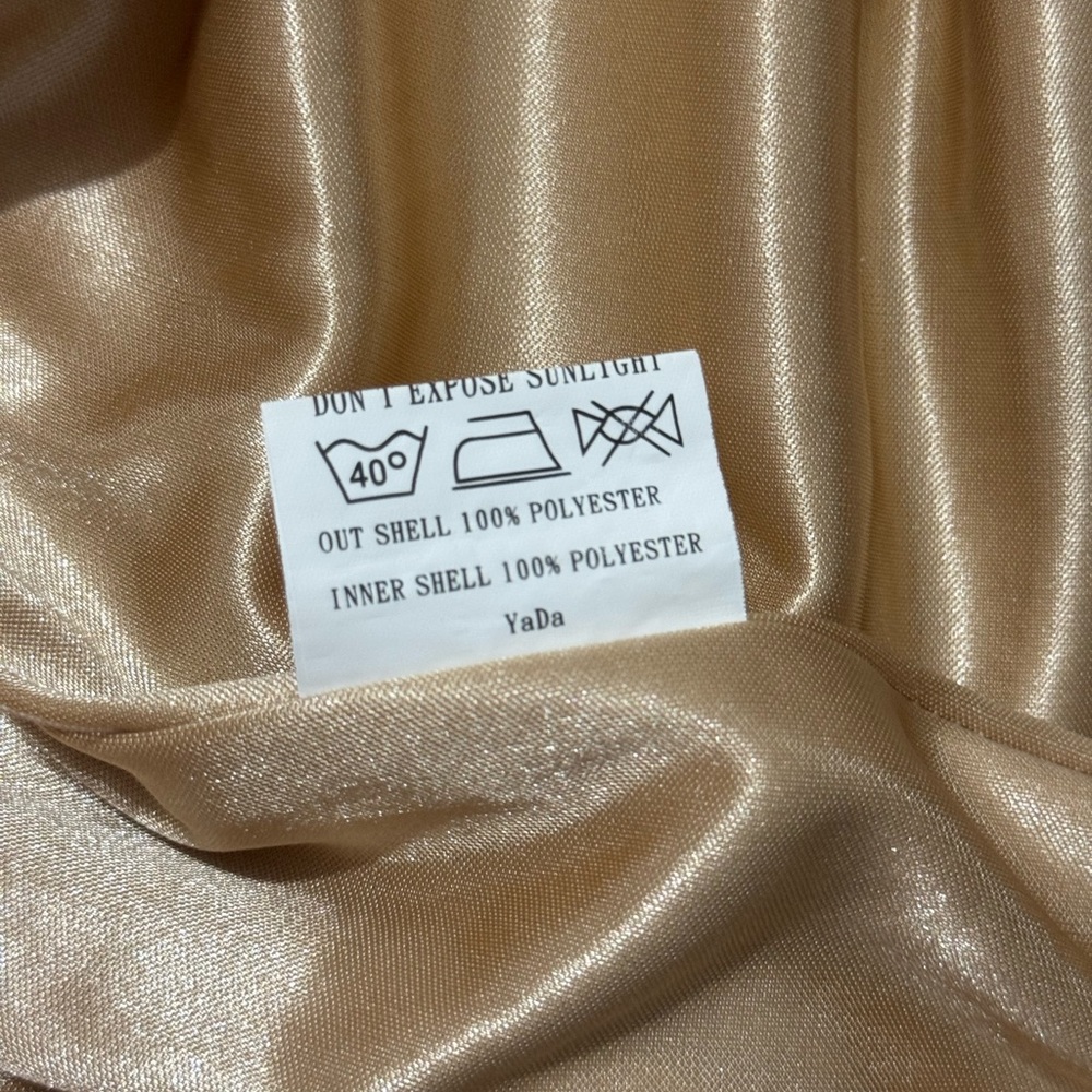 REVERLY Skye Velvet Champagne Cowl Neck Maxi Dress Bridesmaid Size 14 WORN ONCE - Picture 10 of 10